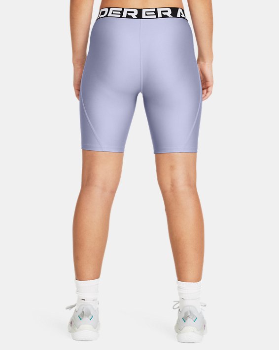 HeatGear® 8" Shorts für Damen (20 cm), Purple, pdpMainDesktop image number 1